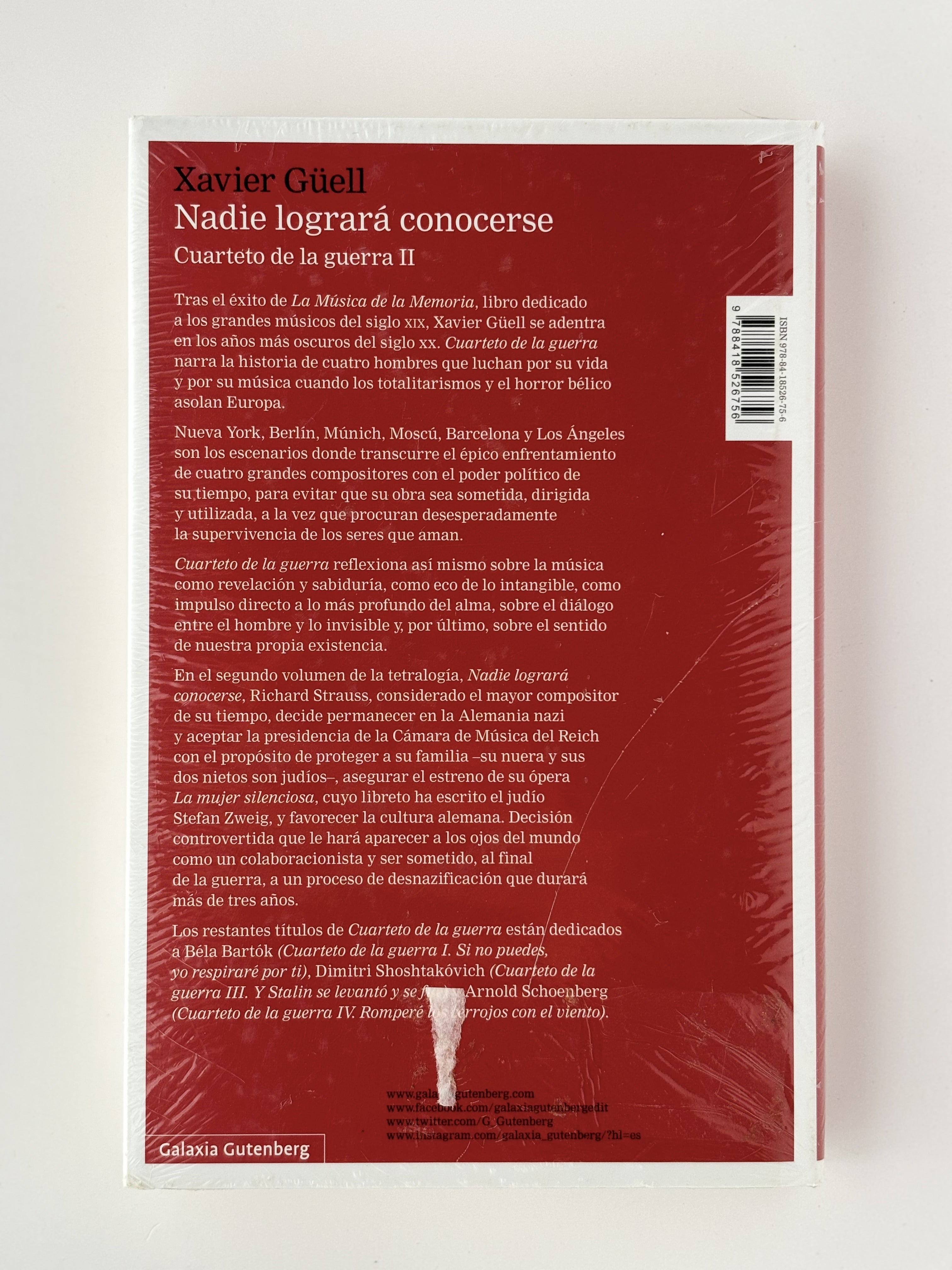 Nadie logrará conocerse - Cuarteto de la guerra II - Xavier Güell