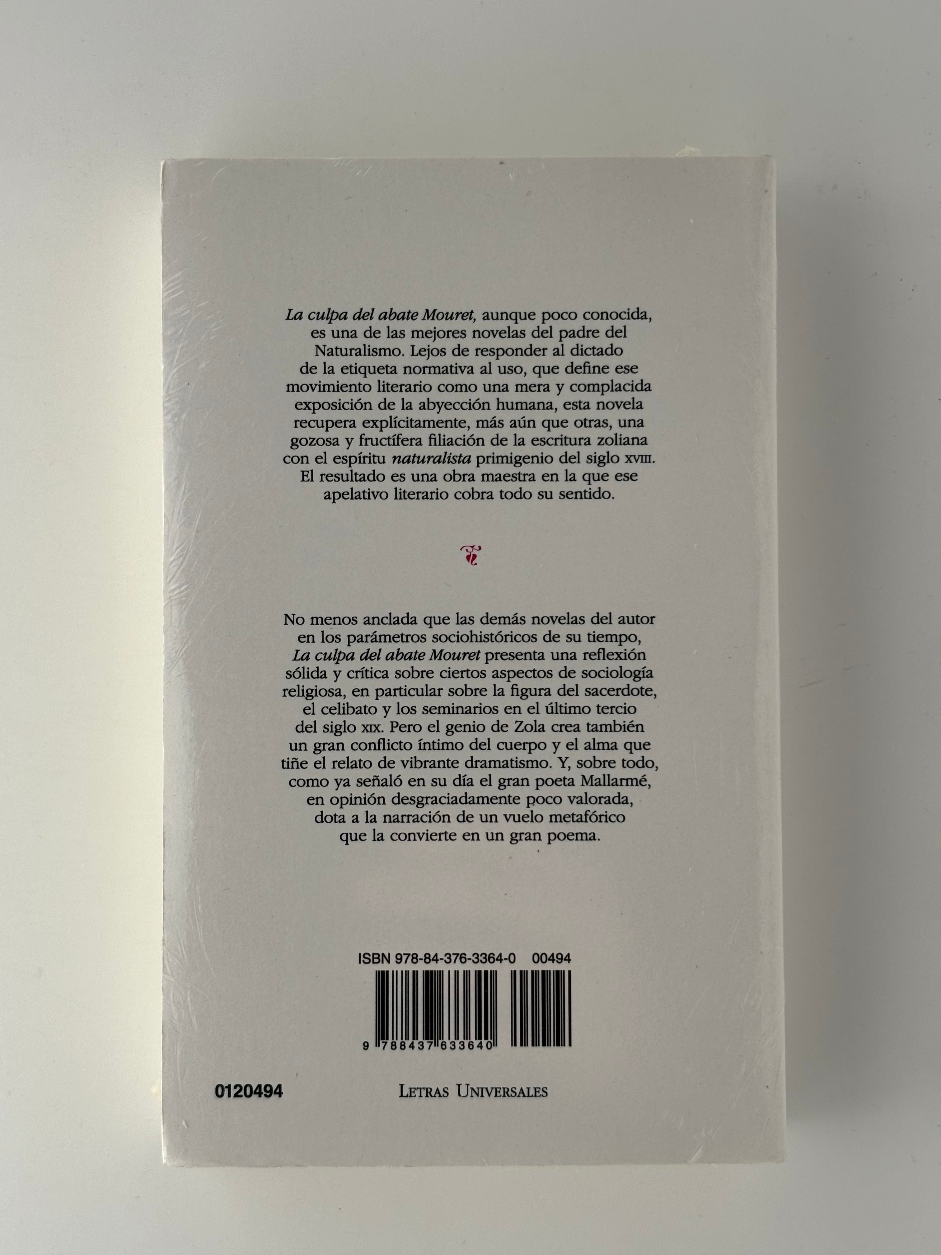 La culpa del abate Mouret - Émile Zola