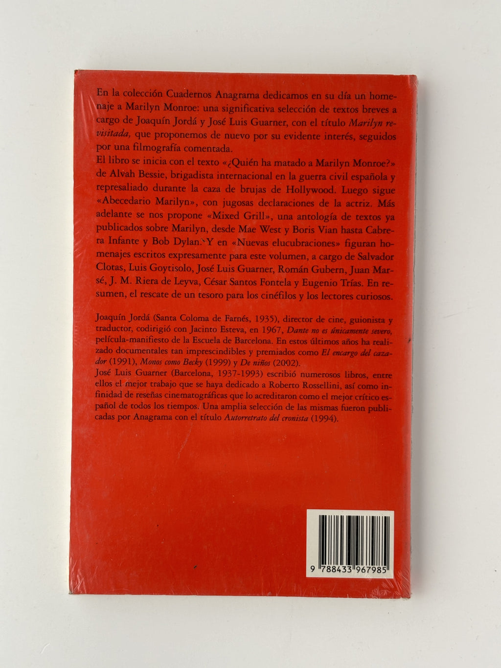 Marilyn revisitada - Joaquín Jordá y José Luis Guarner (eds.)