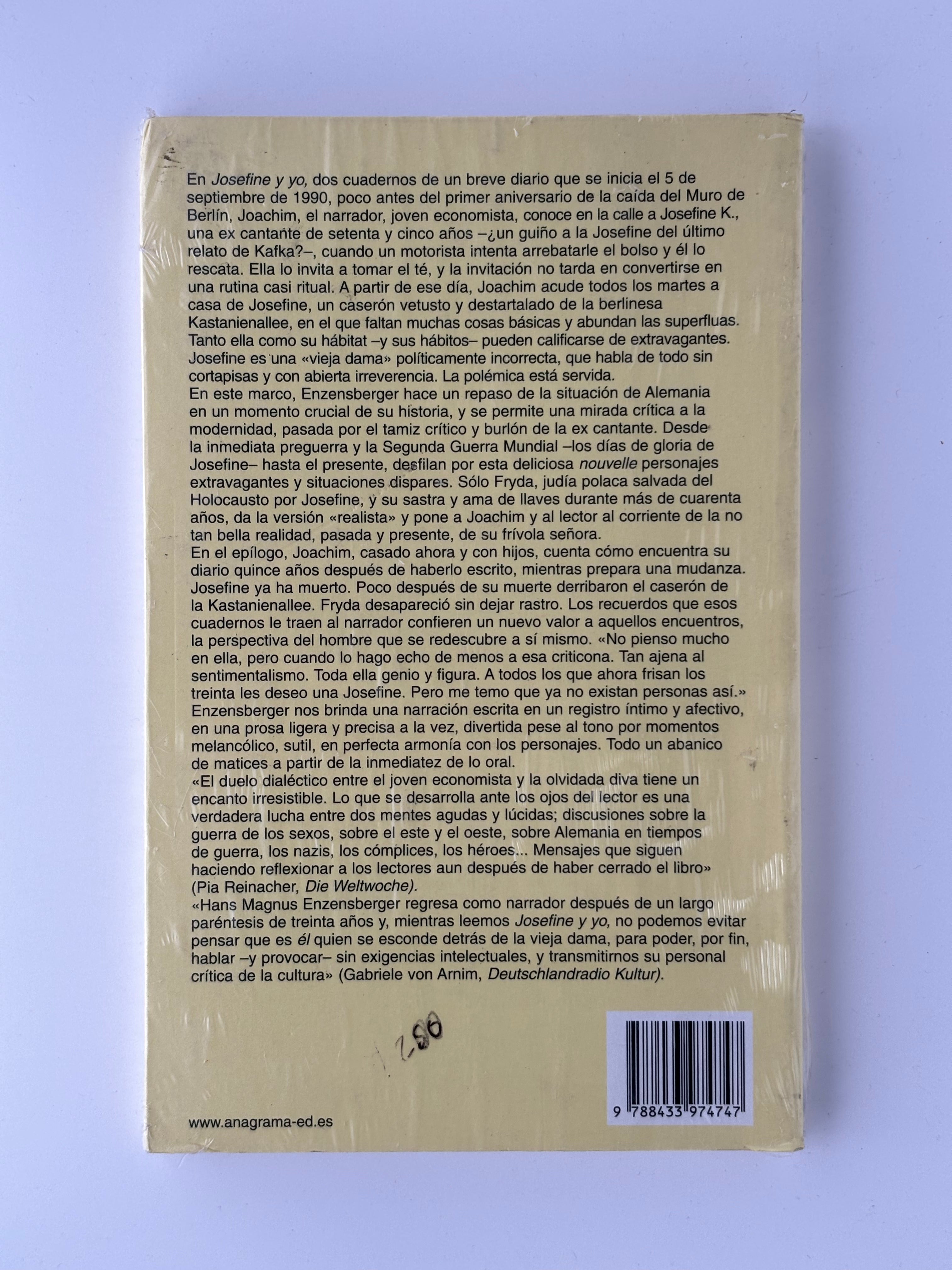 Josefine y yo - Hans Magnus Enzensberger