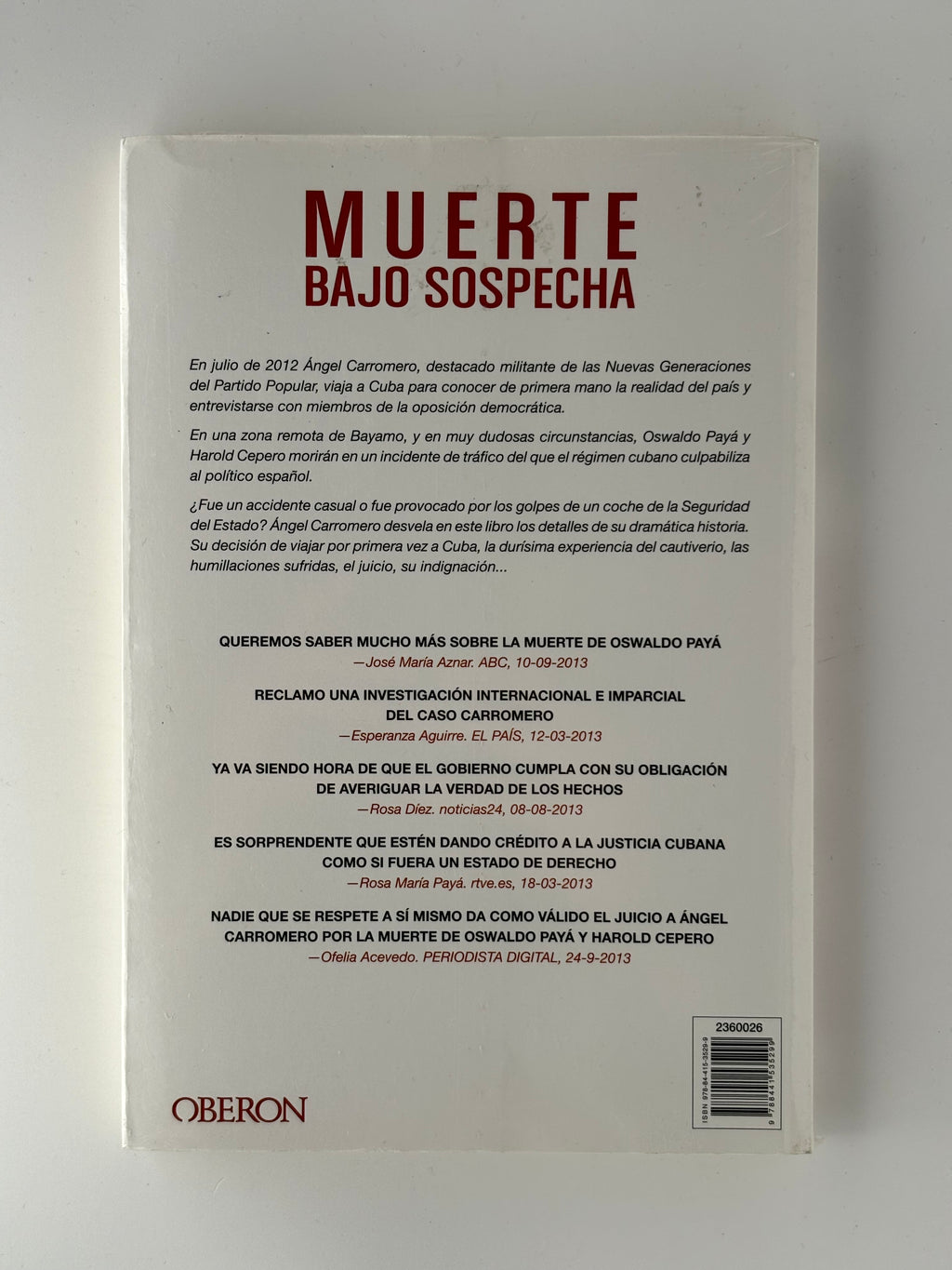 Muerte bajo sospecha - Toda la verdad sobre el caso Ángel Carromero