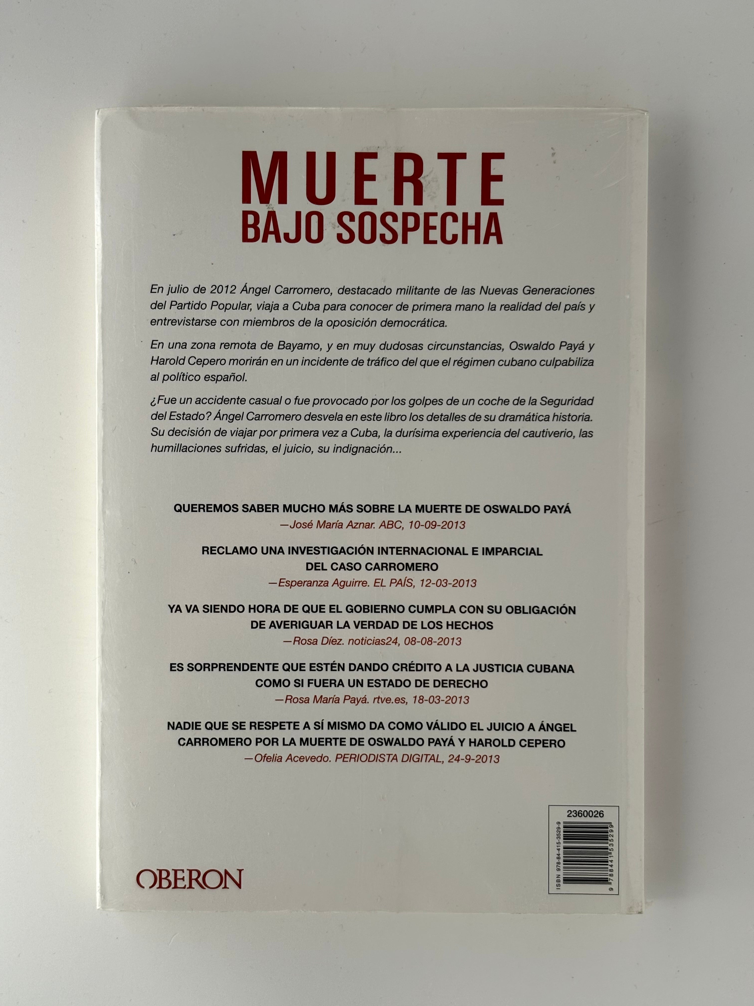 Muerte bajo sospecha - Toda la verdad sobre el caso Ángel Carromero