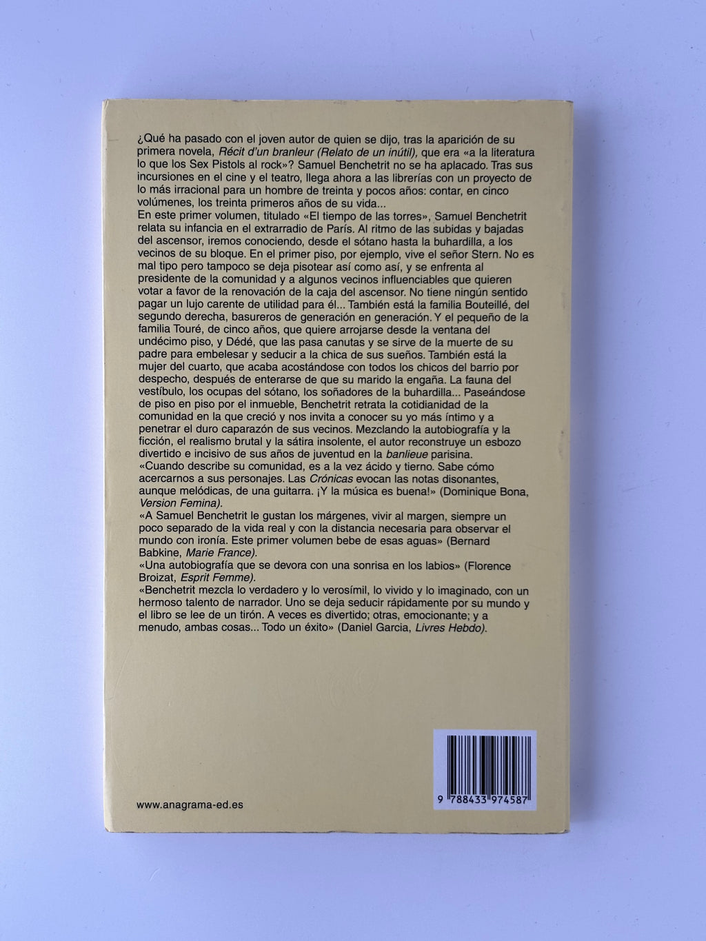 Crónicas del asfalto - Samuel Benchetrit