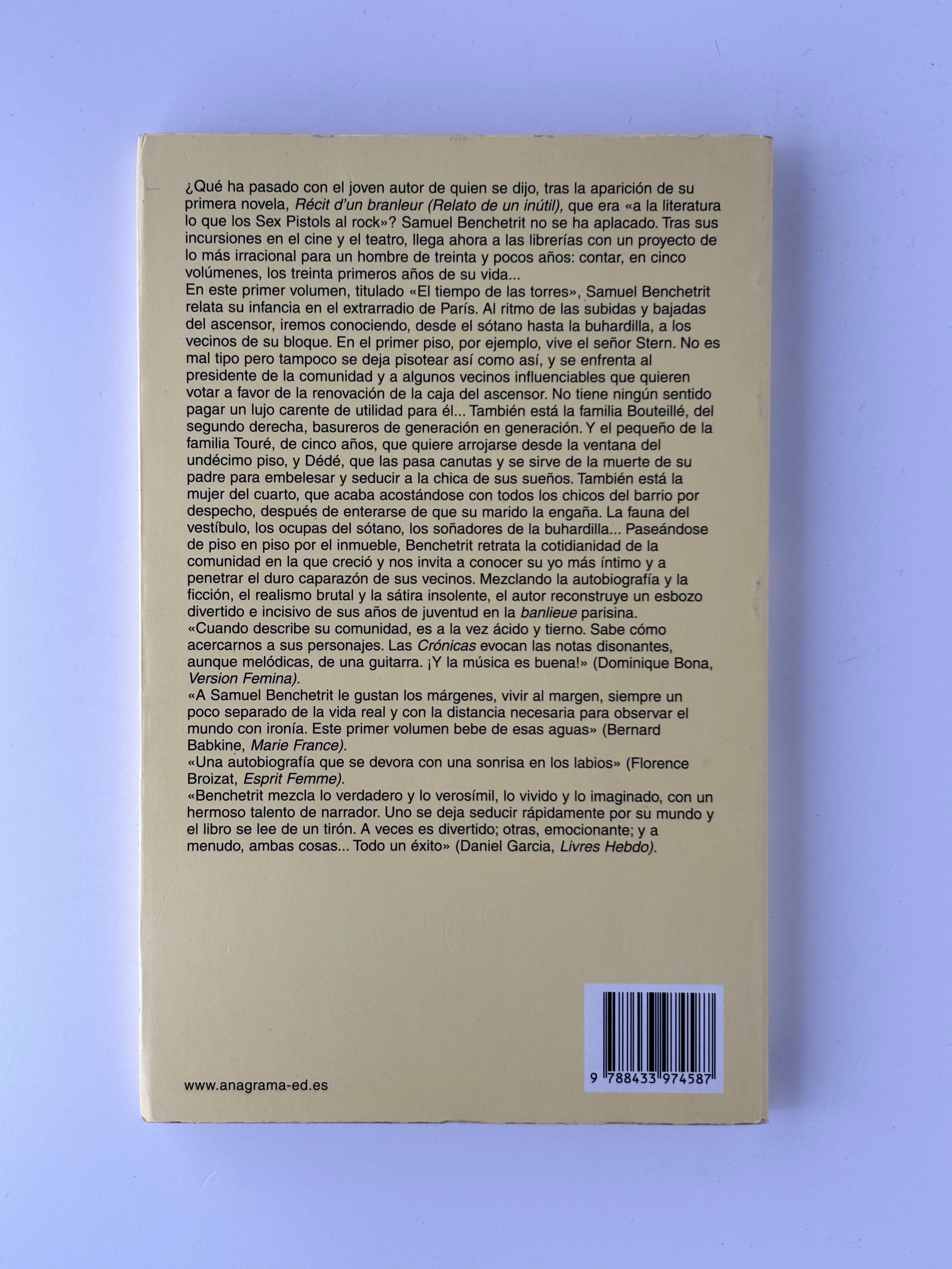 Crónicas del asfalto - Samuel Benchetrit
